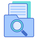 seo and web,magnifying glass,document,files and folders,loupe,study,process,case study,file case,case file